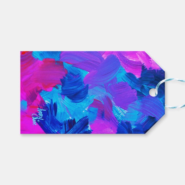 SPWW Electric Vibes Geschenkanhänger (Vorderseite (Horizontal))