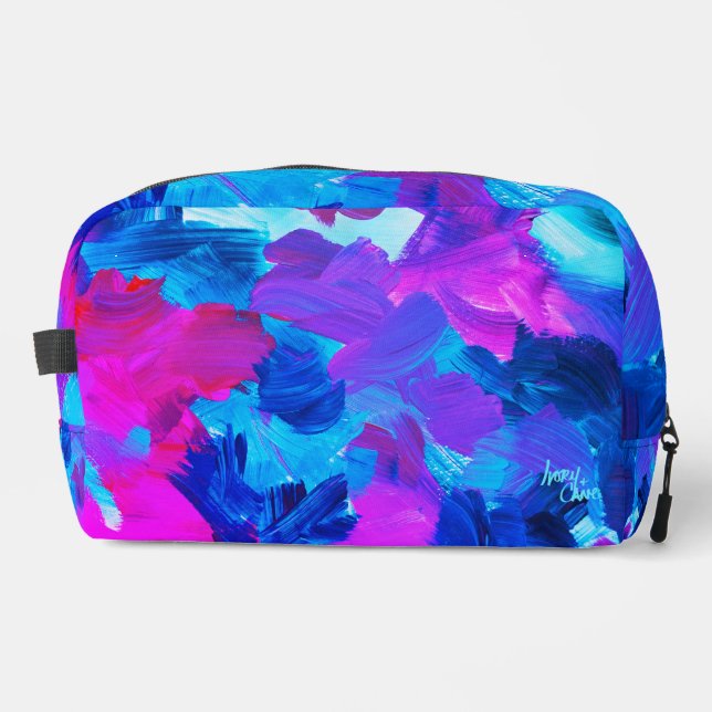 SPWW Electric Vibes Print Dopp Kit Waschbeutel (Vorderseite)
