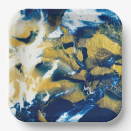 SPWW Gleaming Indigo Paper Plate Pappteller