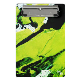 SPWW Keylime n' Slide Green & Black Abstrakt Mini Klemmbrett