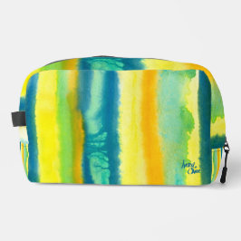 SPWW Tangoed Tiers Aquamarin Green & Orange Dopp K Waschbeutel