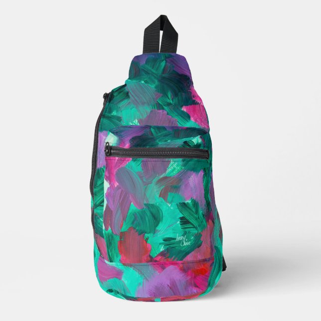 SPWW Touch der Jewel Tones Crossbody Sling Bag (Vorderseite)