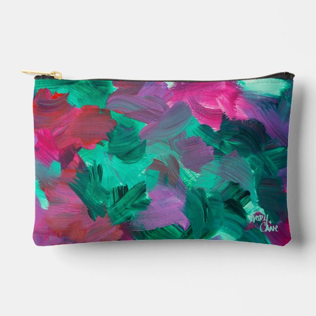 SPWW Touch der Juwelentöne Druckknopfbeutel Zubehörtasche (Vorderseite)