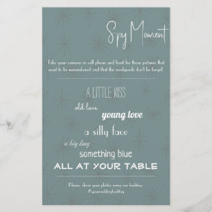 Spy Bridal Wedding Game Flyer