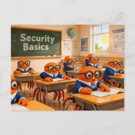 Spy Crab Classroom Learning Essential Security Bas Postkarte