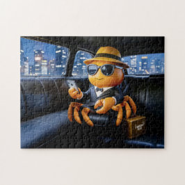 Spy Crab Riding In Stretch Limo Mission Puzzle