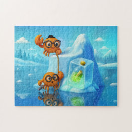 Spy Crabs Climbing Iceberg For Secret Message Puzzle