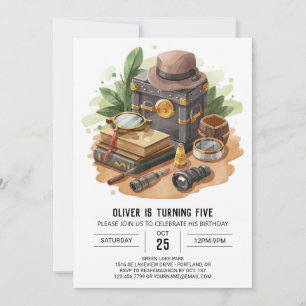 Spy Enchanted Detective Birthday Einladung