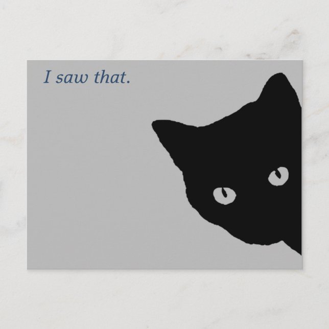Spy Kitty Postkarte (Vorderseite)