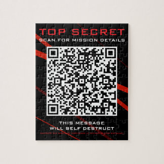 Spy Party Einladung Puzzle