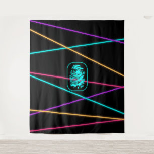 Spy-Party-Laser Wandteppich