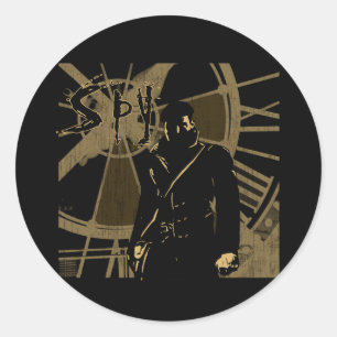 Spy Runder Aufkleber