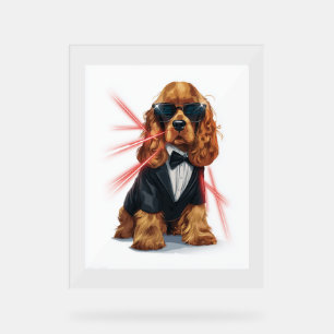 Spy Spaniel - Geheimer Agent Dog Acrylschild