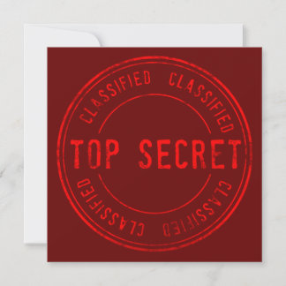 Spy Überraschung Geburtstagsparty Top Secret klass Einladung