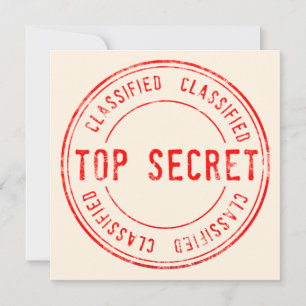 Spy Überraschung Geburtstagsparty Top Secret klass Einladung