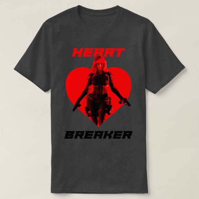Spy Woman Heart Breaker Red Variant T-Shirt (Design vorne)