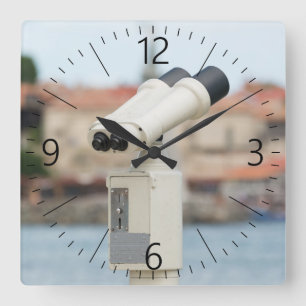 Spyglass Quadratische Wanduhr