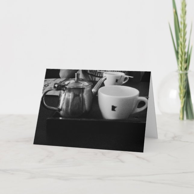 "Spyhouse Tea" Geburtstagskarte Karte (Vorderseite)