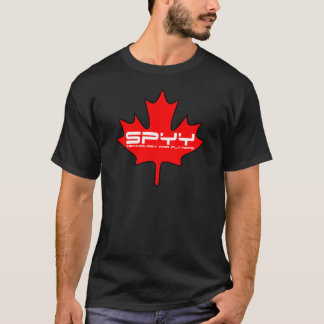 SPYY Blatt-T - Shirt-Schwarzes T-Shirt