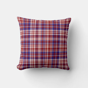 Sq.Kariert Pillow,Red-White-Blue Collection 01 Kissen