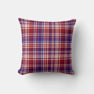 Sq.Kariert Pillow,Red-White-Blue Collection 04 Kissen