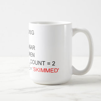 SQL-PROGRAMMIERTELEFON-TASSE KAFFEETASSE