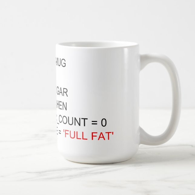 SQL-PROGRAMMIERUNGStee-TASSE Tasse (Rechts)
