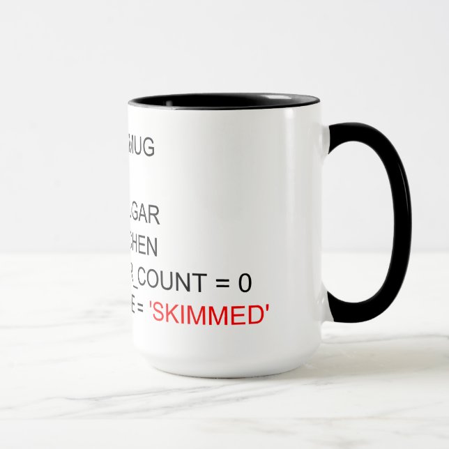 SQL-PROGRAMMIERUNGStee-TASSE Tasse (Rechts)