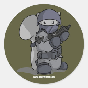 SQRL-Agent-Aufkleber Runder Aufkleber
