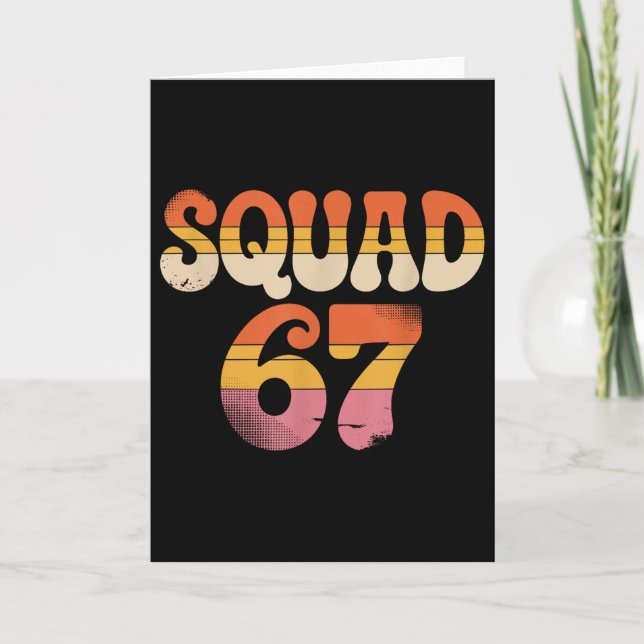 Squad 67 Alpha Slang Gen 67. Nummer 67  Karte (Vorderseite)