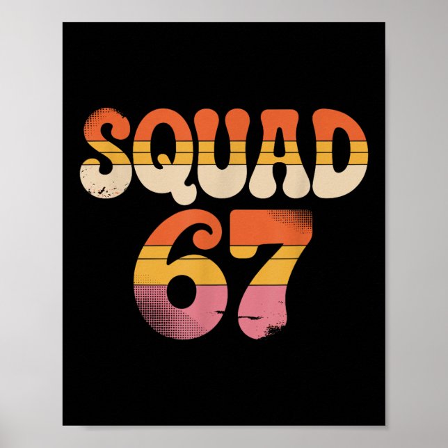 Squad 67 Alpha Slang Gen 67. Nummer 67  Poster (Vorne)