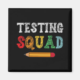 Squad Costume Test Day Lehrer Student Funny Schoo Magnet