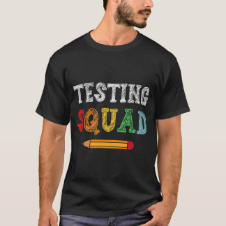 Squad Costume Test Day Lehrer Student Funny Schoo T-Shirt