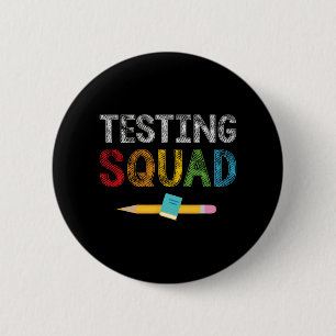 Squad Costume Test Day Teacher Student Button