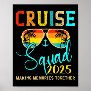 Squad Crew Cruise 2025 Sommerferien Matching Fa Poster
