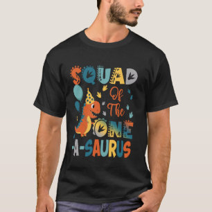 Squad des One-A-Saurus 2. Geburtstags-Dinosaurier  T-Shirt
