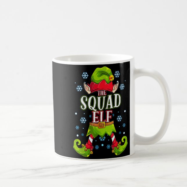 Squad Elf Matching Family Group Christmas Party  Kaffeetasse (Rechts)