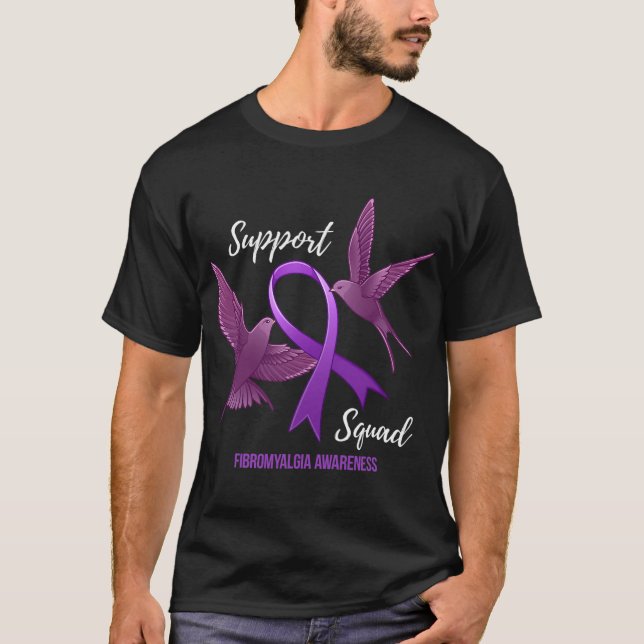 Squad Fibromyalgie Bewusstsein T-Shirt (Vorderseite)