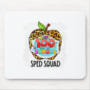 Squad Frohe 100. Schultag Gesichtsmaske Sped Ed Mousepad