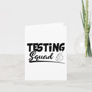 Squad Funny Exam Test Day Geschenke für Studenten Karte