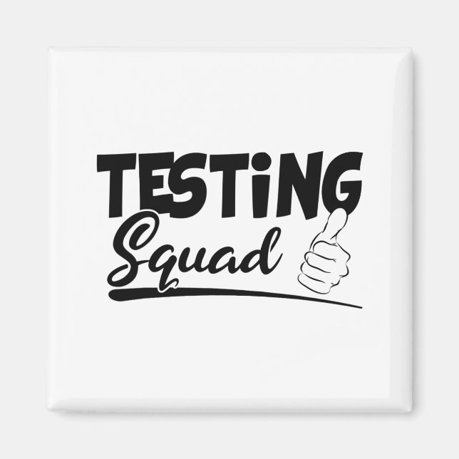 Squad Funny Exam Test Day Geschenke für Studenten Magnet (Vorne)