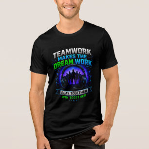 🎧 Squad-Gaming-Design für Online-Teams ⚔️ Tri-Blend Shirt