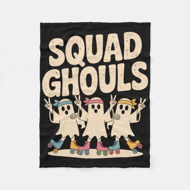 Squad Geister Passende lustige Halloween 6  Fleecedecke (Vorderseite)