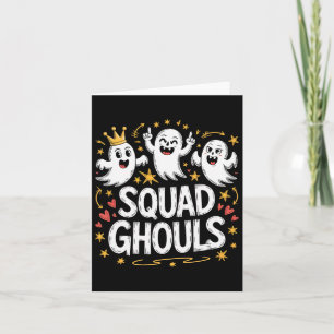 Squad Ghosts Matching Funny Halloween 1 Karte