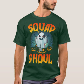 Squad Ghoul Ghost Graveyard Pumpkins Spooky Beängs T-Shirt