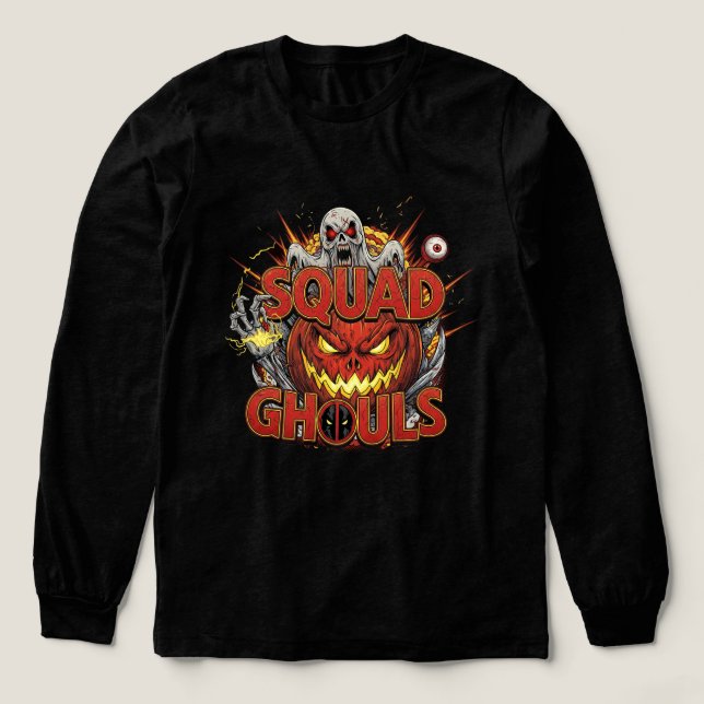 Squad Ghouls Comic Book Horror Halloween Tri-Blend Shirt (Design Vorderseite)