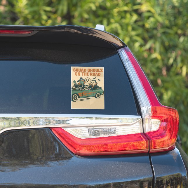 Squad Ghouls Cruisin' im Stil Aufkleber (Auto Seite)