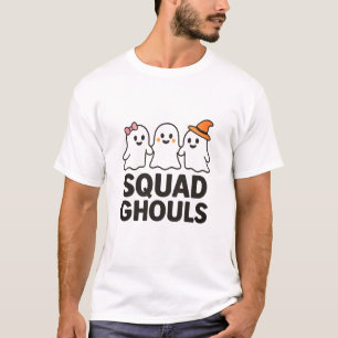 Squad Ghouls Funny Halloween Friends T - Shirt