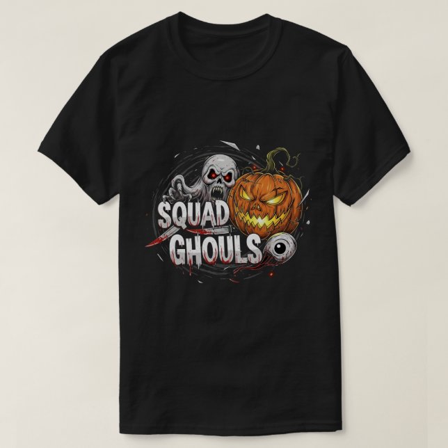 Squad Ghouls Gothic Horror Halloween T-Shirt (Design vorne)