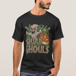 Squad Ghouls Halloween Graveyard Horror T-Shirt